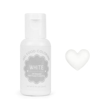 Oil Based Food Coloring For Chocolate, 20Ml Edible White Oil Based Food Coloring Gel For Cake Decorating, Sugar, Candy Melts, Ba