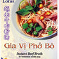 Essence Of Lotus Instant Beef Pho Soup Mix - Ready-To-Eat Flavorful, Restaurant-Quality Pho Broth, Made In The Us (Beef Pho Soup