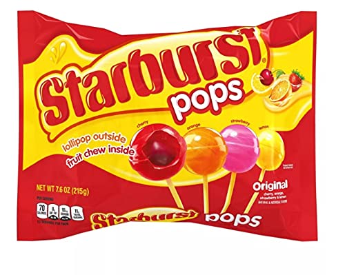 Starburst Candy Lollipops Original Flavors - Fruit Chew Lollipops 26.4Oz Total, 3 Count (Pack Of 1)