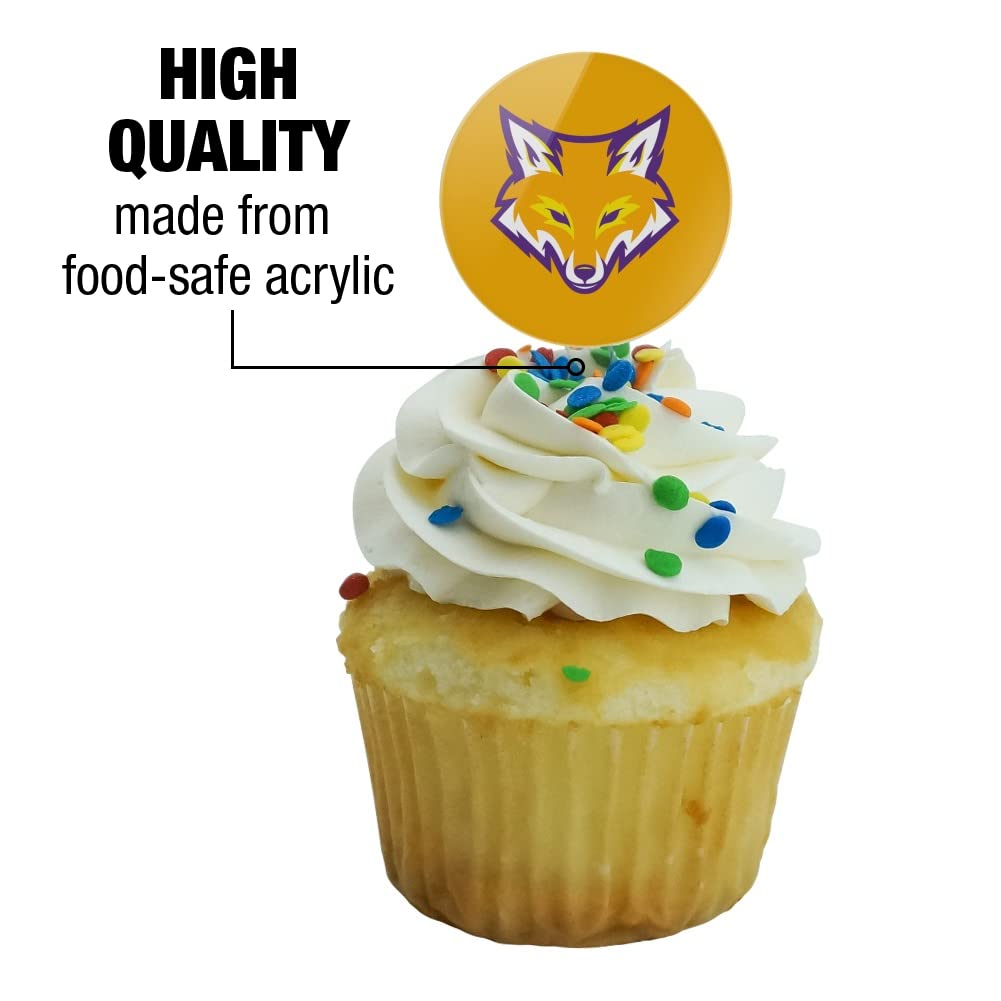 Knox College Secondary Logo Cupcake Picks Toppers Decoration Set Of 6