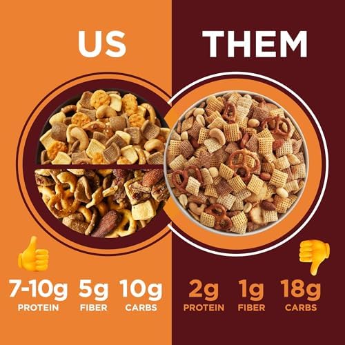Catalina Crunch Protein Grab & Go Snack Mix with Cheese Crisps | At least 15g Protein, 2g Sugar per Pouch | Good Source of Fiber