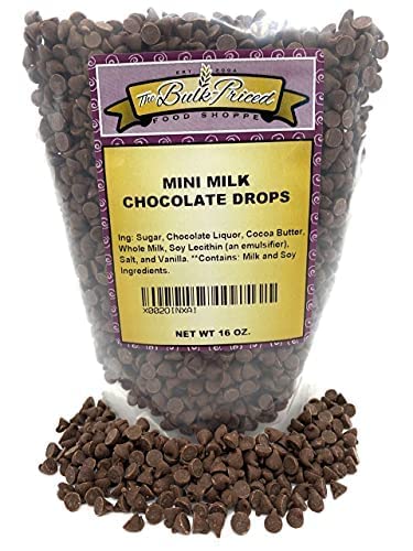 The Bulk-Priced Food Shoppe Mini Milk Chocolate Chips, Bulk Size, Resealable Bag, 1 lb.