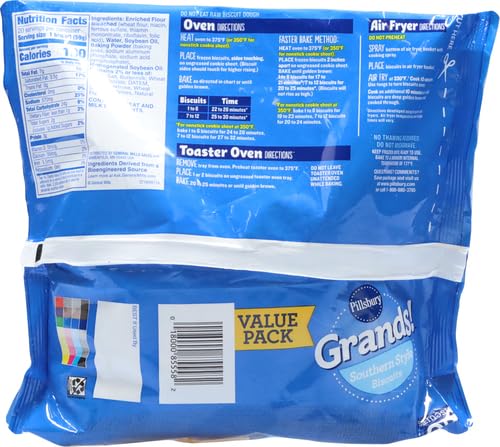 Pillsbury Grands! Southern Style Frozen Breakfast Biscuits, Value Pack, 20 ct., 41.6 oz