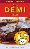 Gluten Free Beef Demi Glace Packets By Savory Choice  2.6 Ounce Packages (Pack Of 2) Restaurant Quality Reduction Sauce