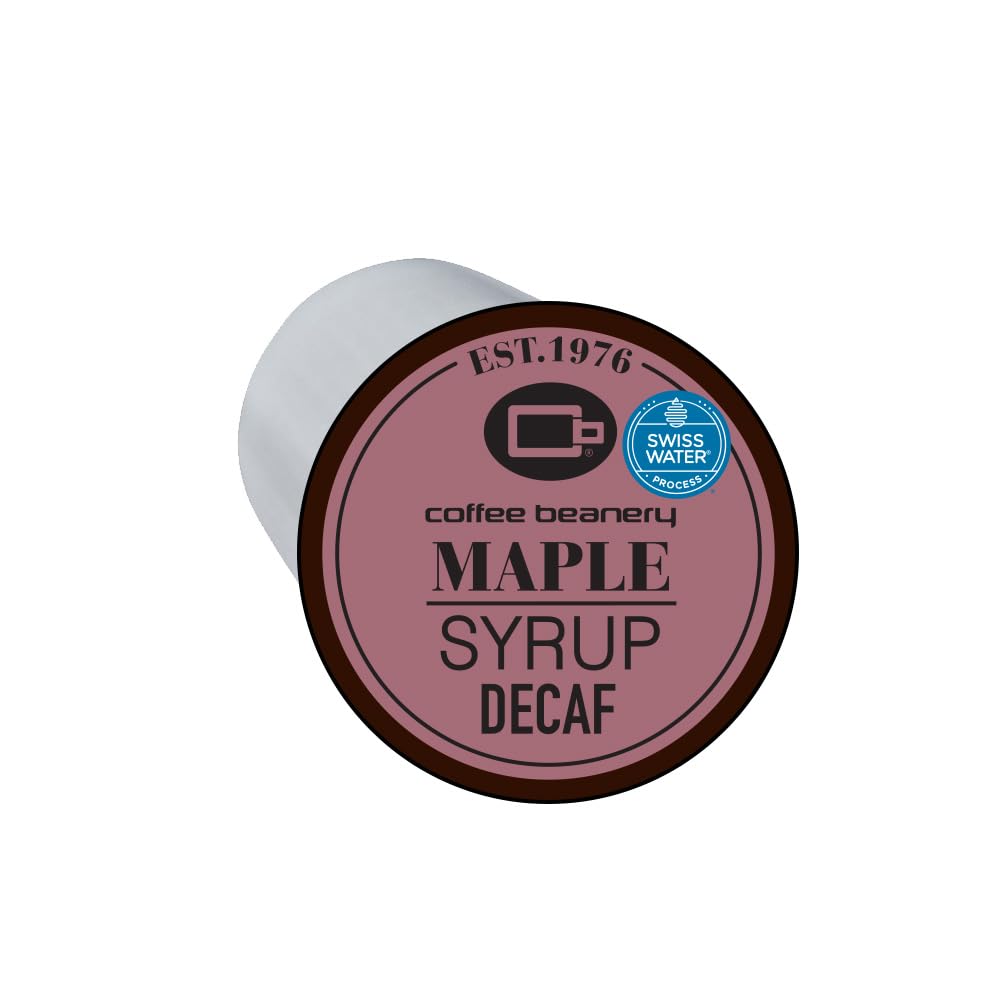 Coffee Beanery Maple Syrup Decaf Coffee Pods - Medium Roast, 96 Count Pack