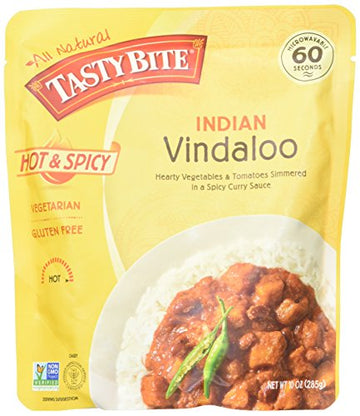 Tasty Bite Heat and Eat Indian Cuisine Entree, Indian Vindaloo Curry, 10 Ounce (Pack of 1)