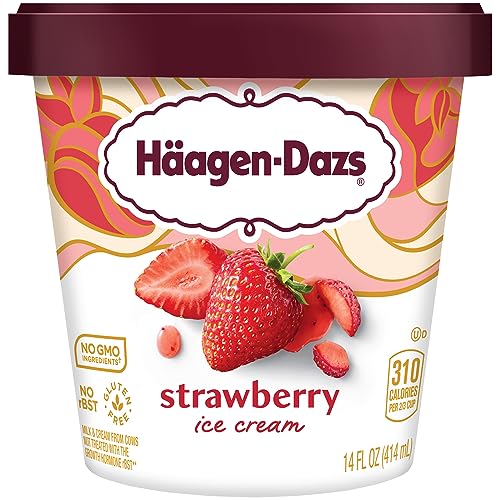 Haagen-Dazs Strawberry Ice Cream, 14 fl oz (Frozen)