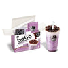 J WAY Instant Boba Taro Milk Tea Kit - Authentic Brown Sugar Tapioca Boba, 16.5 Ounce, 6 Servings, Paper Straws Included