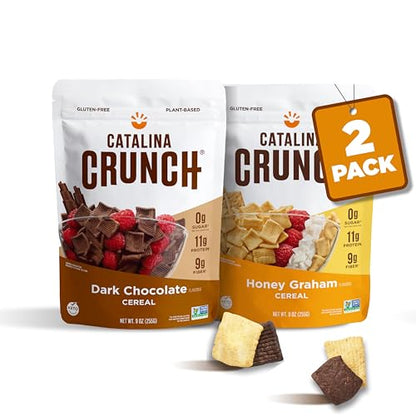 Catalina Crunch Protein Cereal | Sugar Free Breakfast Cereal with 11g of Protein | Gluten Free, Keto Friendly | Variety Pack Dar