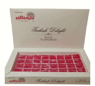 Glloglu Turkish Delight Rose, 8.8Oz - 250Gr, Daily Fresh Shipment From Istanbul/Turkey