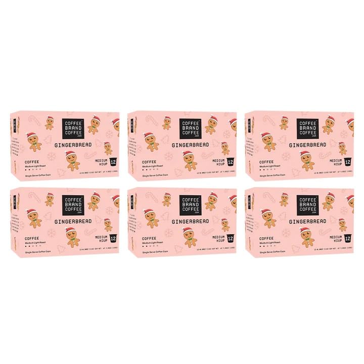 Coffee Brand Coffee Sweetness of Freshly Baked Gingerbread Flavored Coffee Kcups | Flavored Medium Light Roast Features Cinnamon