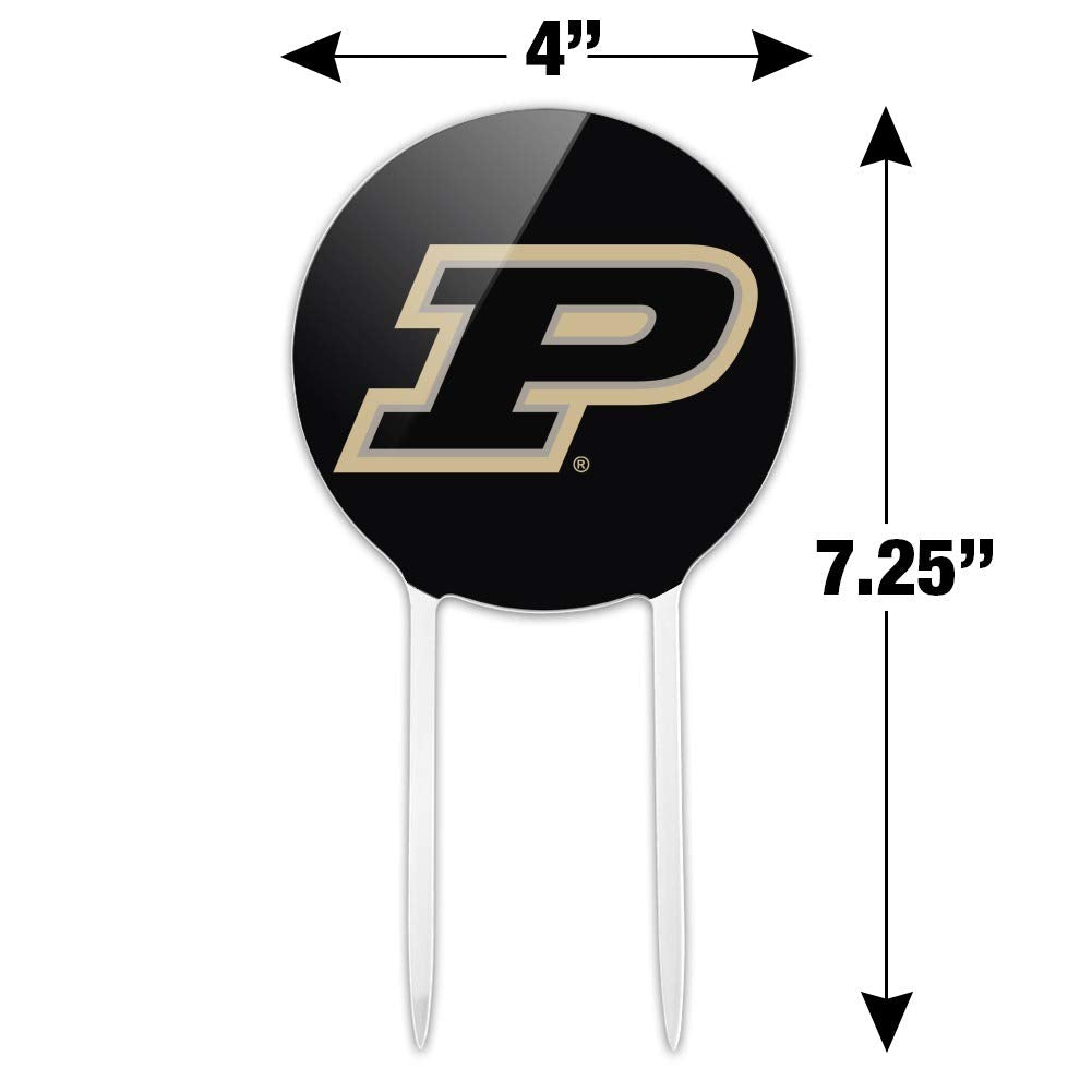 GRAPHICS & MORE Acrylic Cake Topper - Purdue Boilermakers Logo, Multi, One Size, Party Decoration for Wedding, Anniversary, Birthday, Graduation