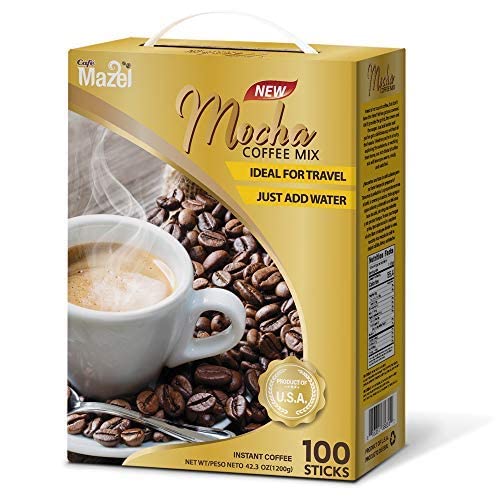 Cafe Mazel Mocha Instant Coffee Mix - 3 In 1  100 Sticks