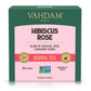 Vahdam, Hibiscus Flowers Herbal Tea Bags (15 Count) Caffeine Free, Non Gmo, Gluten Free Hibiscus Tea | Floral Flavor Tisane - Hibiscus Rose Petals & Exotic Spices | Resealable Ziplock Pouch