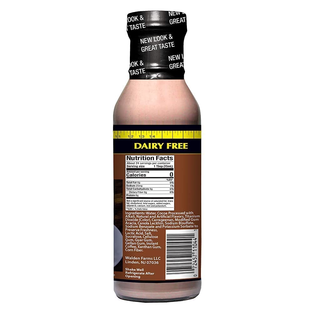 Walden Farms Calorie-Free Mocha Coffee Creamer, 12 Ounce (Pack Of 6)