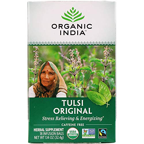 Organic India Tulsi, Original, 18-Count Boxes (Pack Of 2)