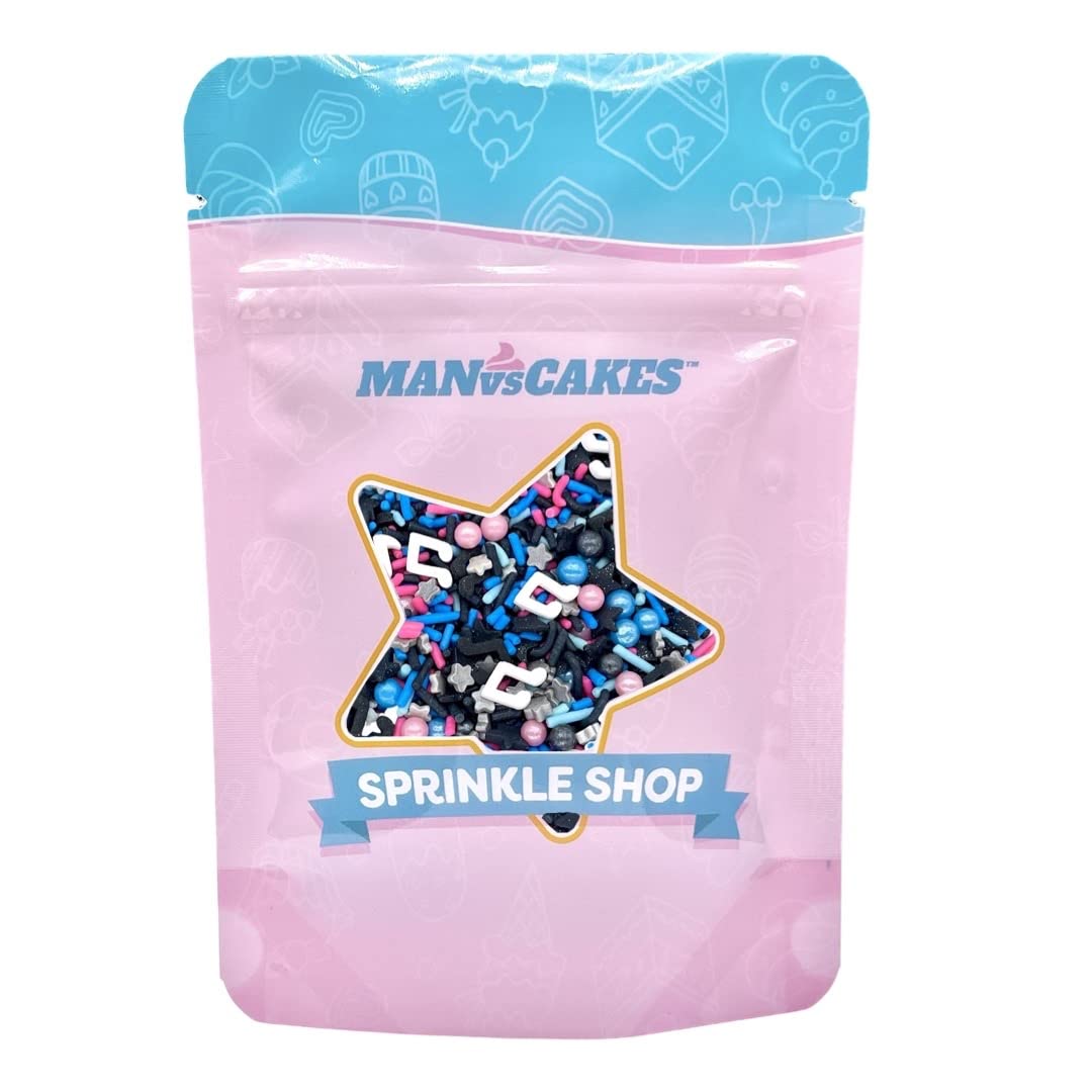 Manvscakes | Sprinkles | Pink And Blue Sprinkles | Cupcake Sprinkles | Sprinkle Mix | Space Sprinkles