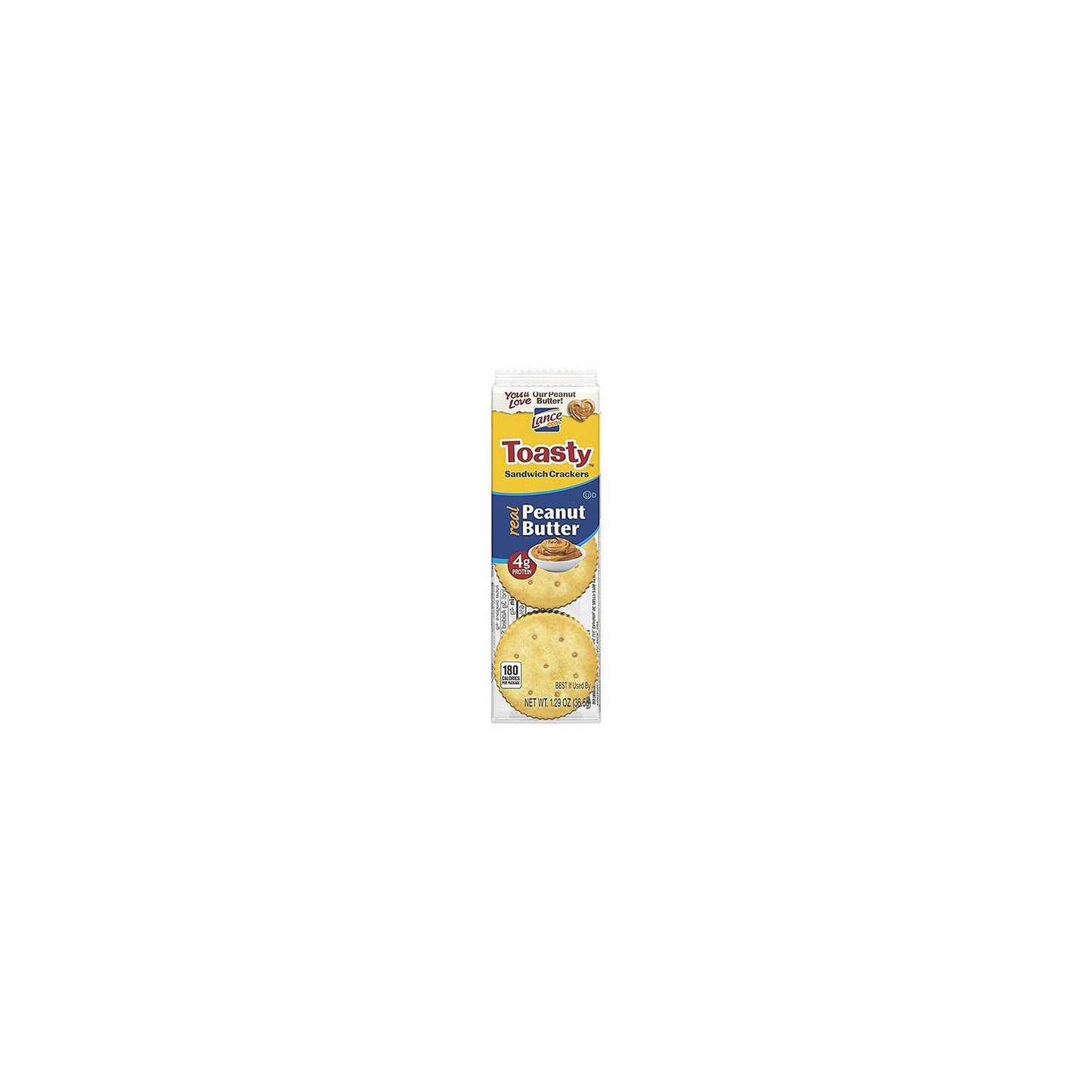 Lance Fresh Toasty Crackers With Rich Peanut Butter Sandwich Crackers (40 Packs)