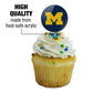 University Of Michigan Primary Logo Cupcake Picks Toppers Decoration Set Of 6