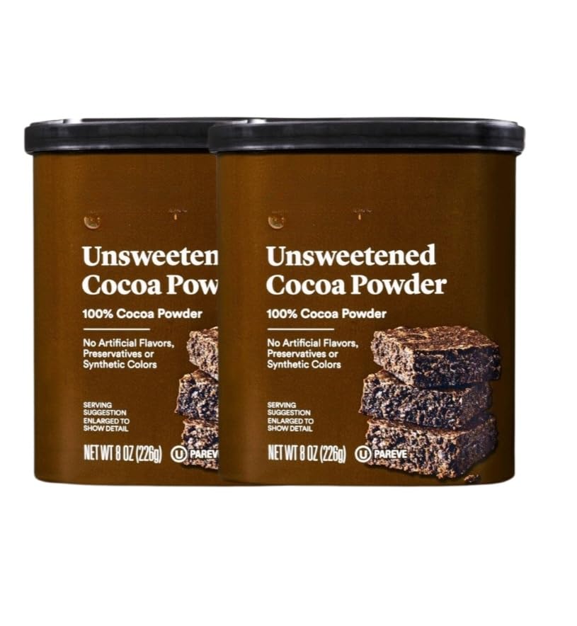 Natural Unsweetened Cocoa Powder | Made with 100% Cocoa | No Artificial Flavors, Preservatives or Synthetic Colors | 8oz/226g pa