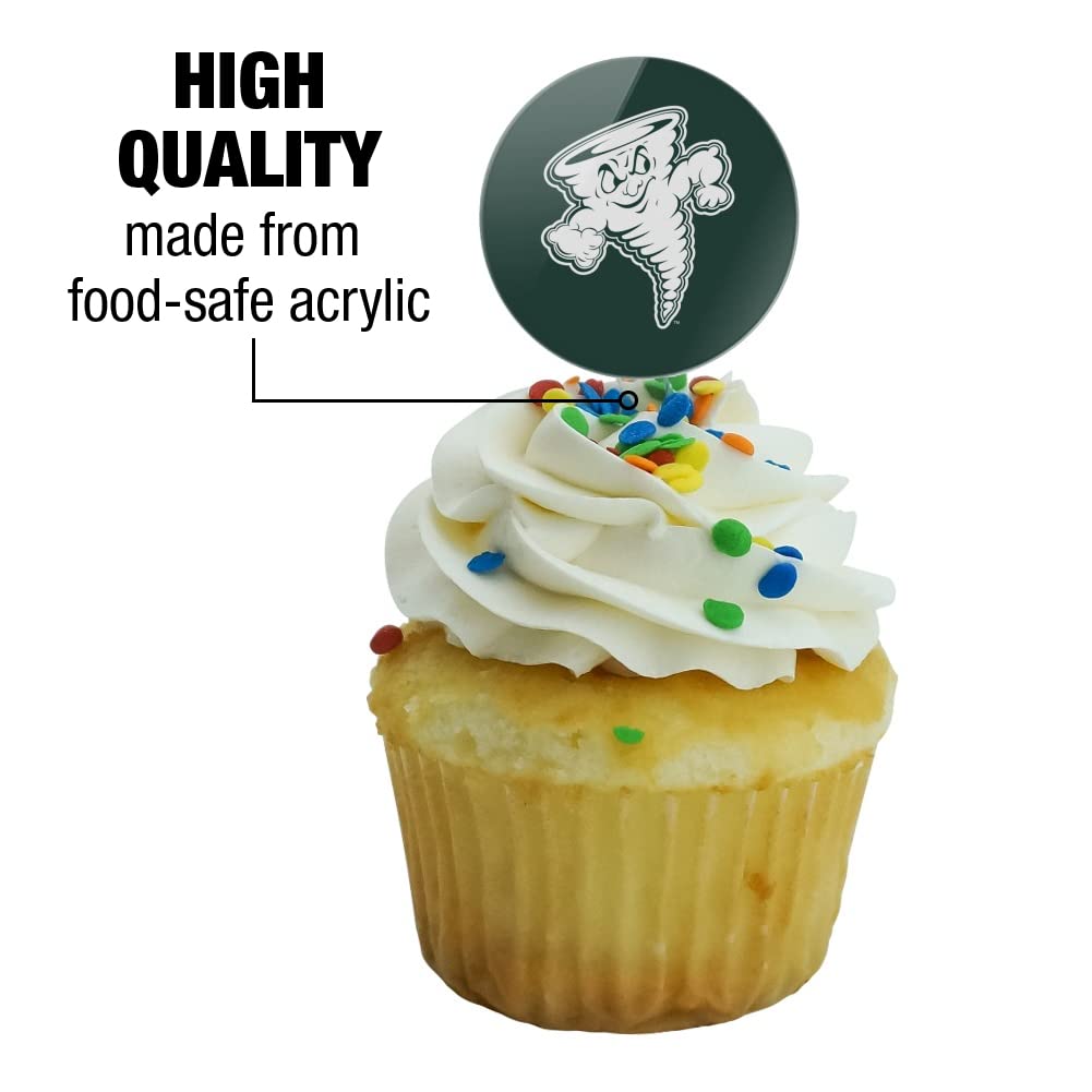 Lake Erie College Secondary Logo Cupcake Picks Toppers Decoration Set Of 6