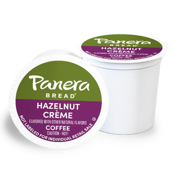 Panera Bread Hazelnut Crme Light Roast Coffee, Single Serve 96 Count Pods (4 Packs of 24)