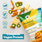 P-Nuff Crunch Peanut Puffs, Cheddar Jalapeno, 4oz Bag, Keto, Gluten Free, 20g Vegan Protein, 6-Pack