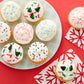 Holiday Sprinkles Set 4 Count 19.3 Oz Different Types in Jar, Cake- Cookies Sprinkles For Christmas-Party, Kosher,Green&White Su