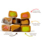 LYZAS SWEETS &   Caramel Cubes Candy Mix - Assorted Creamy Chews, 5 LBS, Individually Wrapped, Vanilla, Chocolate, Apple, Strawberry