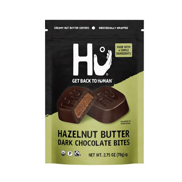 Hu Hazelnut Dark Chocolate Bites 1 Pack | Natural Organic Vegan  Gluten Free  Paleo  Non Gmo  Fair Trade Dark Chocolate