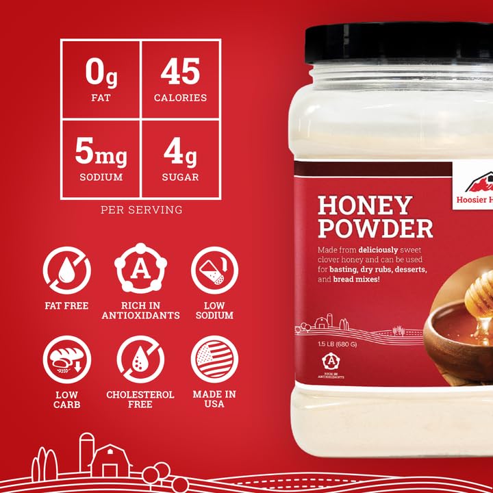 Hoosier Hill Farm Premium Honey Powder, 1.5Lb (Pack Of 1)