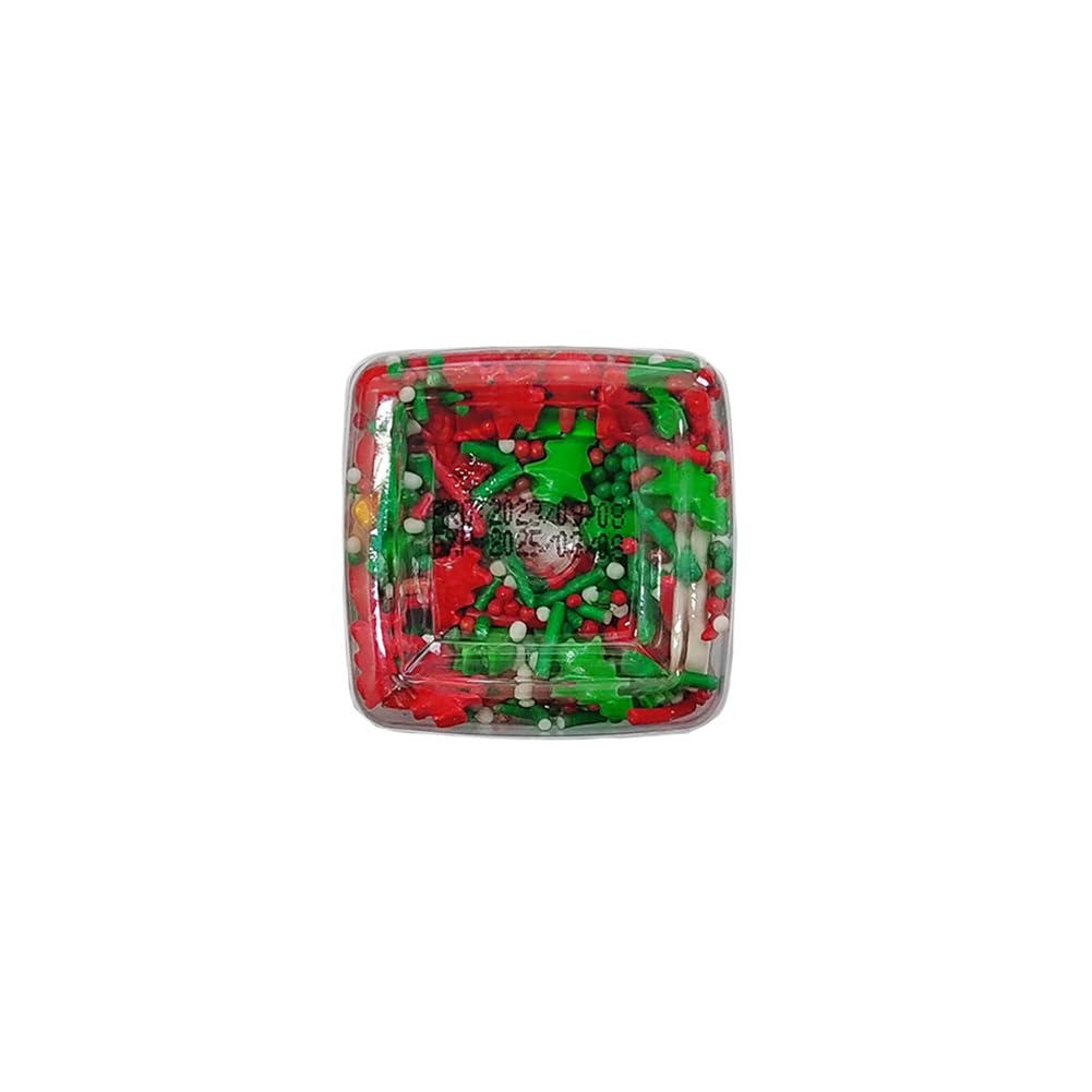 1 Bottle Christmas Sprinkles For Cookie Decorating Cake Toppers Christmas Tree Bells Candy Cupcake Topper Dessert Sprinkle Decor