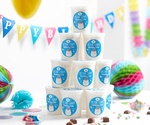 Birthday Cake Gourmet Flavored Cotton Candy – Unique Idea For Holidays, Birthdays, Gag Gifts, Party Favors