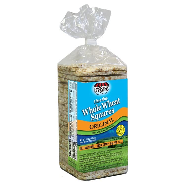 Only Kosher Candy Ultra Thin Whole Wheat Cakes Squares, (Pack Of 12)