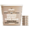 Farm to Table Foods Organic Ancient Super Grain Oatmeal Individual Serving Cups, Original Blend - High Protein, Non-GMO, 12 Pack