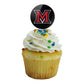 Graphics & More Miami University Redhawks Logo Cupcake Picks Toppers Decoration Set Of 6