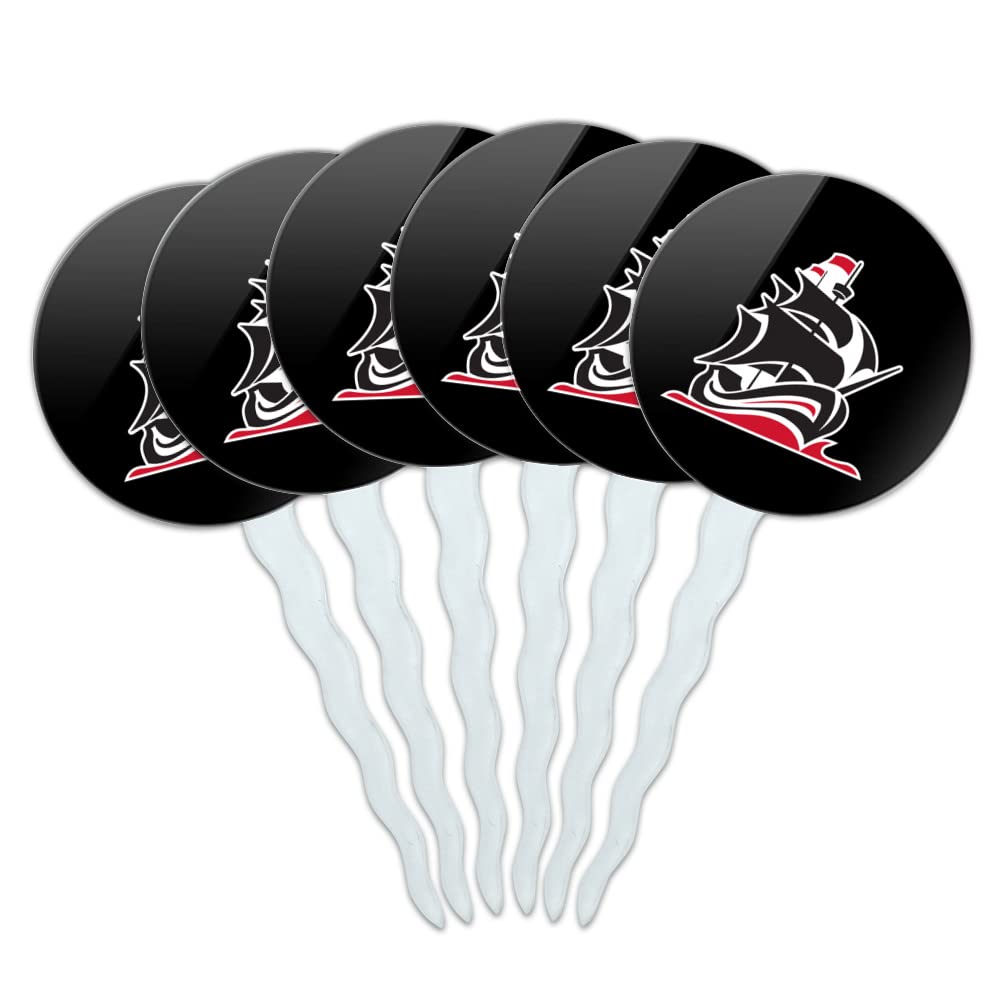 Christian Brothers University Secondary Logo Cupcake Picks Toppers Decoration Set of 6