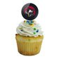 Lenoir-Rhyne University Secondary Logo Cupcake Picks Toppers Decoration Set Of 6