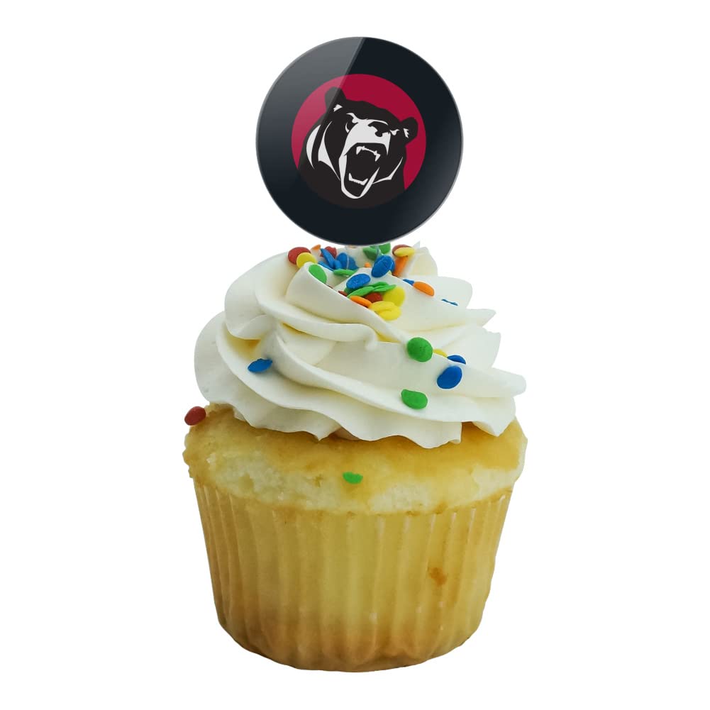 Lenoir-Rhyne University Secondary Logo Cupcake Picks Toppers Decoration Set Of 6
