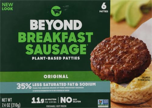 Beyond Breakfast Sausage Plant-Based Patties, 7.4 Ounce