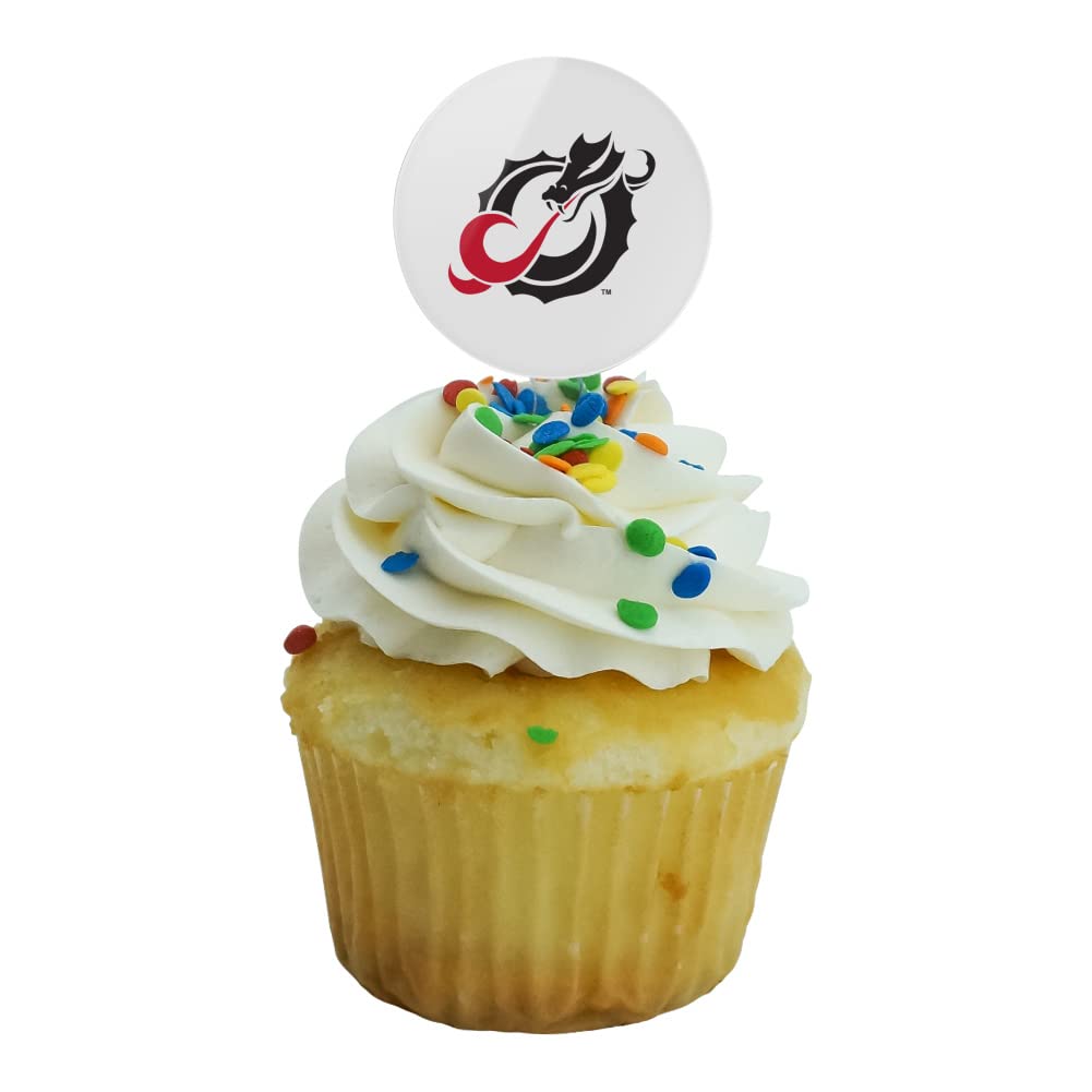 Minnesota State University Moorhead Primary Logo Cupcake Picks Toppers Decoration Set Of 6