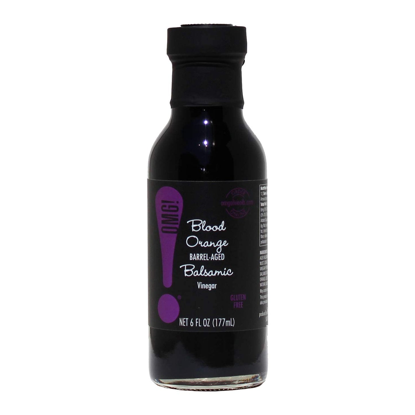 Omg! Oils: Gourmet Blood Orange Balsamic Vinegar (Perfect For Dipping, Marinades, Glazing And Topping!), 177Ml/6Oz