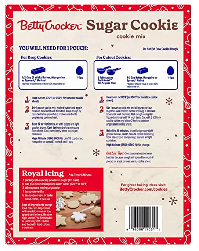 Betty Crocker Sugar Cookie Mix, 17.5 Oz - 5 Count (Pack of 1)