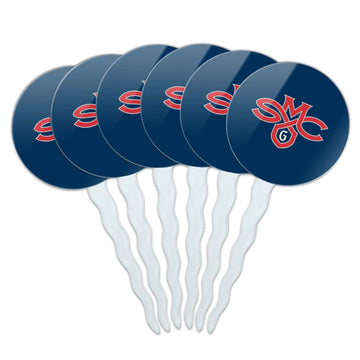 Saint Mary's College Primary Logo Cupcake Picks Toppers Decoration Set of 6