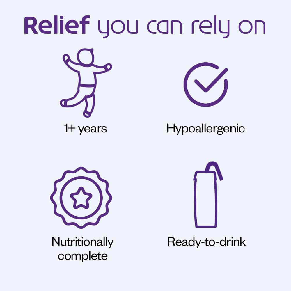 Nutricia Neocate Splash - Ready-to-Feed Hypoallergenic, Amino Acid-Based Toddler and Junior Formula - Vanilla - 8 fl oz (Case of