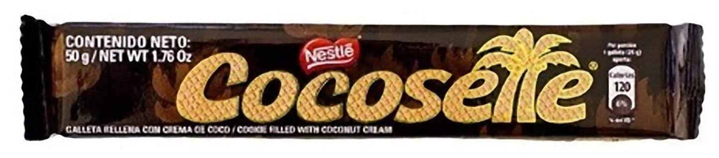 Nestle Cocosette 24 Pack Wafer Cookies Filled With Coconut Cream/Galleta Rellena Con Crema De Coco