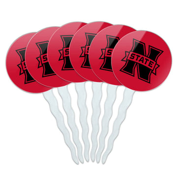 Northwestern Oklahoma State Secondary Cupcake Picks Toppers Decoration Set of 6