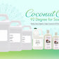 COCONUT OIL 92 DEGREE REFINED BLEACHED 100% PURE COLD PRESSED (7 LBS/ 1 GALLON)