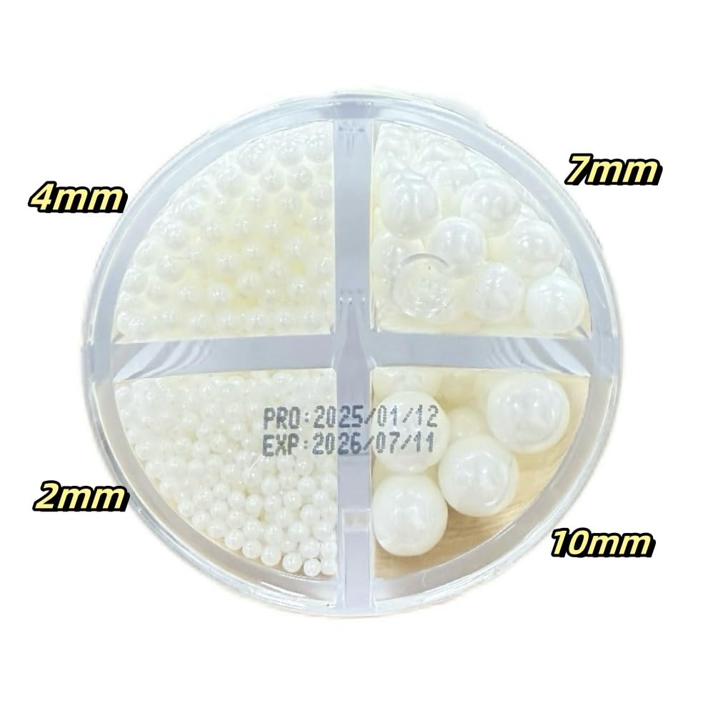 Sentovac 4-Sets Sprinkles For Cake Decorating |Edible Cake Cupcake Topper Decorations | 6.0Oz/ 168G White Mixing Pearl Sprinkles