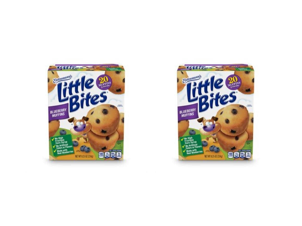 Entenmann'S Little Bites Blueberry Muffins | 2 Pack (10 Pouches Total)